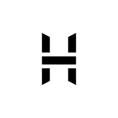 Minimalist H Monogram Logo Design - Clean and Modern Lettermark for Branding