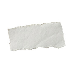 Obraz premium Torn paper strip, white isolated on Transparent Background