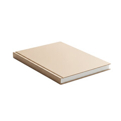 Fototapeta premium Blank Hardcover Book Mockup Isolated on White Background