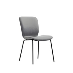 Minimal Modern Chair Isolated on White Background Contemporary Furniture Design