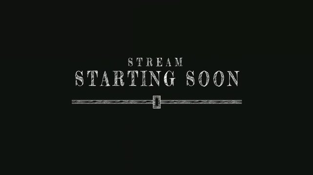 Stream Starting Soon Grungy Loading Screen