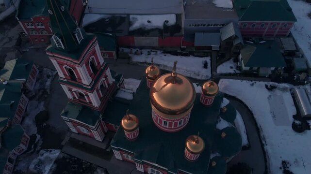 Barnaul, Russia. Aerial drone view