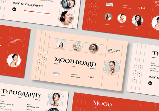 Creative Mood Board Template Layout