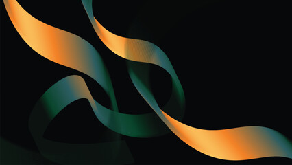 Abstract 3D Fluid Iridescent Ribbon Background – Elegant Modern Vector Wallpaper © MUNADIR