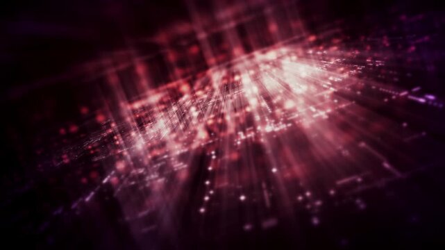 Futuristic digital data network with glowing cyber interface grids and dynamic light streams representing artificial intelligence, cybersecurity, fintech systems, blockchain infrastructure, and cloud 