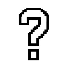 Obraz premium Abstract Geometric Question Mark Vector Icon