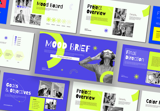 Mood and Brief Presentation Template Design Layout