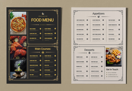 Restaurant Food Menu Template