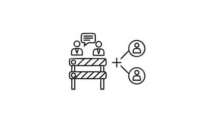 Business Meeting Barrier and Collaboration Concept.