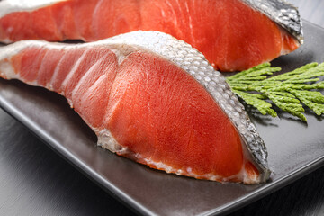 美味しい紅鮭の切身