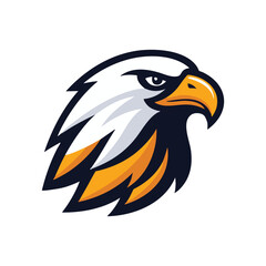 Fototapeta premium Eagle head mascot vector illustration