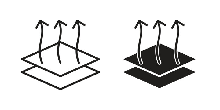 Breathable leather icon vector illustrations. vector glyph flat icons