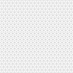 Minimalist 3D Isometric Cube Hexagon Geometric White Seamless Texture