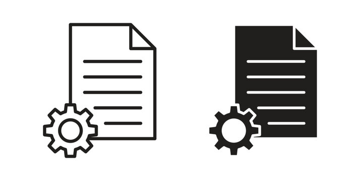 Content management icon vector illustrations. vector glyph flat icons