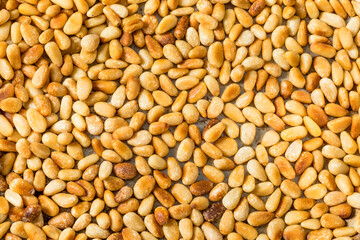 Fototapeta premium Organic Cooked Roasted Pine Nuts