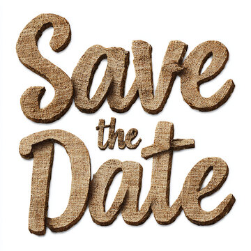 Save the Date typography