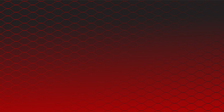Seamless Fishing Net Pattern of Pseudo Irregular Mesh Cells of Red Color. Eps 10