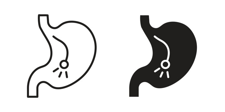 Endoscopy icon vector illustrations. vector glyph flat icons