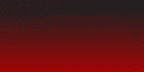 Seamless Fishing Net Pattern of Pseudo Irregular Mesh Cells of Red Color. Eps 10 © sultan