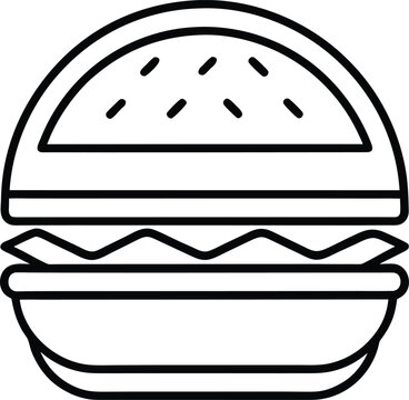 minimal-burger-logo--flat-vector-style--clean-out