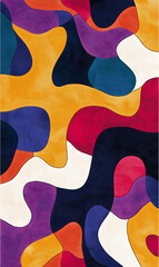 Tile or carpet pattern background with decorative, symmetrical elements. Ideal for wallpaper, textiles, or digital design projects.