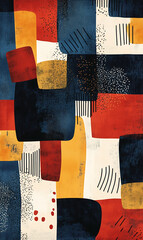 Tile or carpet pattern background with decorative, symmetrical elements. Ideal for wallpaper, textiles, or digital design projects.