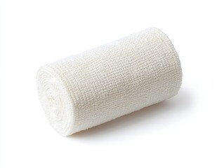 Rolled Gauze Bandage Isolated, Medical Wound Care and First Aid Concept