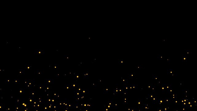  Loop white dust stars particles flying overlay chroma key alpha channel. sparks or ember Black Background. gold Gliter rain particle effect transparent apha channel ready footage