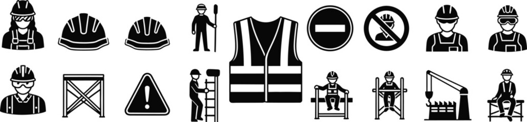 Chess pieces and symbols in black and white © MehediHasan