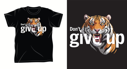 Tiger Graphic vector art t-shirt design print © tee hub
