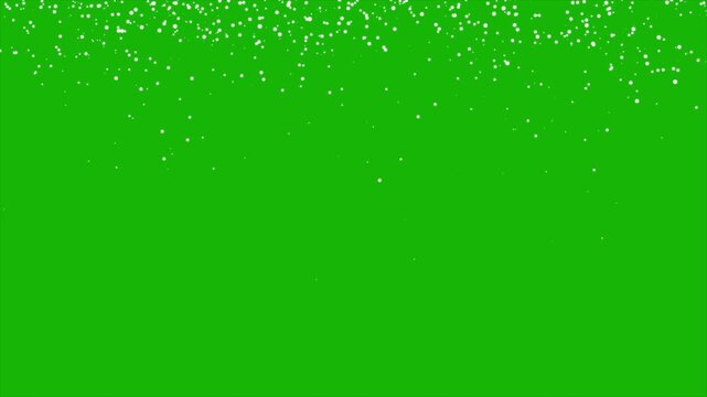 Realistic snow fall on green screen 4k video. Isolated falling snow snowflakes green screen alpha channel background. Snowing Overlay Chroma Key Green Screen Alpha Channel. Looping Snowfall Particles