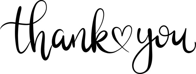 Thank You 브러시 레터링 감성 타이틀