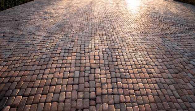 Paving Stones Creating Outdoor Walkway Path Background