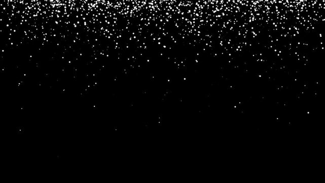  Loop white dust stars particles flying overlay chroma key alpha channel. sparks or ember Black Background. gold Gliter rain particle effect transparent apha channel ready footage