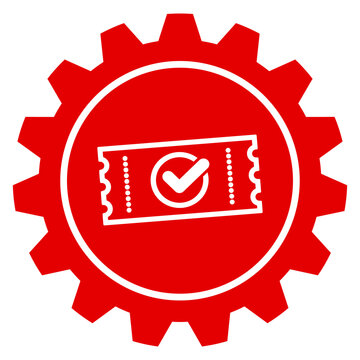 Einstellungen Ticket Buchung Eintrittskarte Event Veranstaltung Best&auml;tigung Haken Vektor Grafik Icon isoliert transparent png Datei Freizeit Unterhaltung Service Design