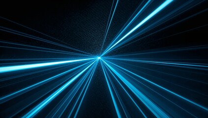 Neon Cyan Light Streaks on Dark Carbon Fiber Background