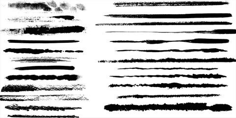 Tire track. Tyre mark of car, bike, motorcycle with grunge effect on white background. Wheel footprint, road element, dirty rubber protector pattern. © Yanto