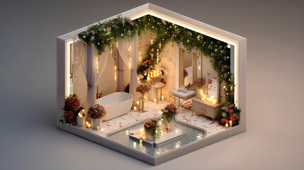 luxury wedding decoration inspiration with beautiful light decorations
