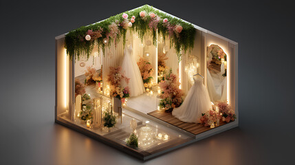 luxury wedding decoration inspiration with beautiful light decorations