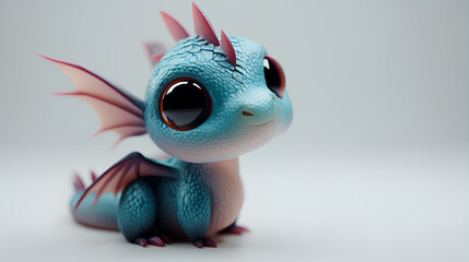 cute animals and attractive colors on a plain background