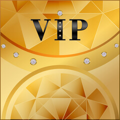 abstract background with golden triangle