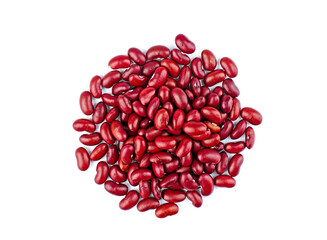 Dried beans, kidney beans on a white background