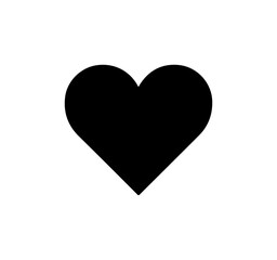 Simple Black Heart Icon