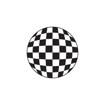 Checkerboard Sphere Icon
