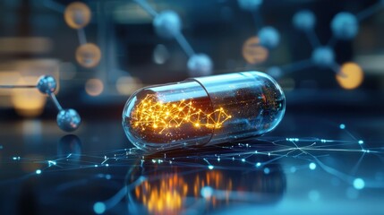 Glowing capsule technology