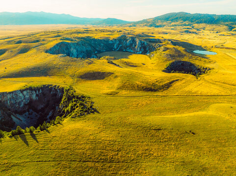 Group of collapse sinkholes on the Kupres Polje (Kupre&scaron;ko polje) within Dinaric karst of western Bosnia and Herzegovina known as Japage.