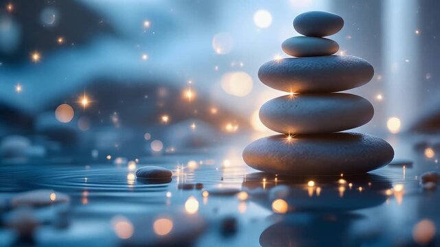 Luxury wellness energy visualization with subtle glowing light and harmonious flow, creating an elegant calming atmosphere symbolizing balance, mindfulness, and holistic well-being.
