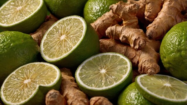 Vibrant Citrus and Spice Composition for Health, Cooking & Beverage Concepts