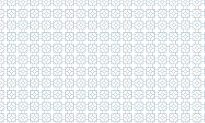 正八角形が重なるひし形入りの四角い格子柄フレーム