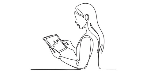 A detailed line drawing of a skateboard shown from an underside angle with wheels and trucks isolated on white background, Vector, illustration © Single Line Art